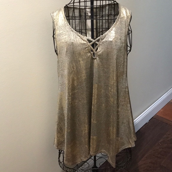 Emi & Joe Tops - Erin & Joe Size Medium Fun Sleeveless Tank